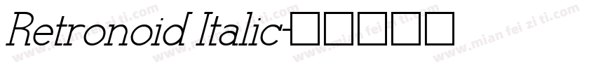 Retronoid Italic字体转换